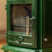 Emerald Green - Ecosy+ Rock Compact - Defra Approved - Eco Design Ready - Multi-Fuel Stove - Cast Iron